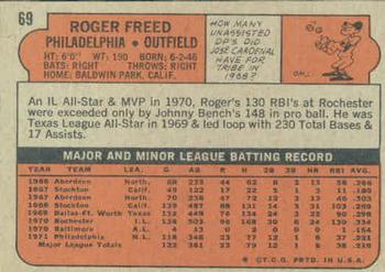 Roger Freed  baseball card collectible - Main Image 2