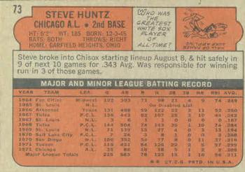 Steve Huntz  baseball card collectible - Main Image 2