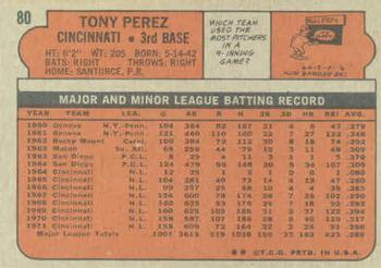 Tony Perez  baseball card collectible - Main Image 2