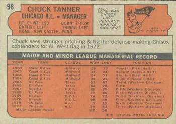 Chuck Tanner  baseball card collectible - Main Image 2