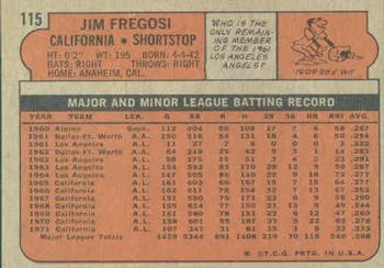 Jim Fregosi  baseball card collectible - Main Image 2