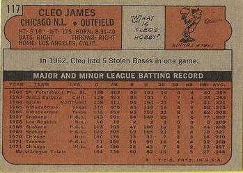 Cleo James  baseball card collectible - Main Image 2