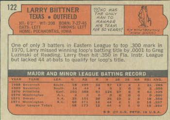 Larry Biittner  baseball card collectible - Main Image 2