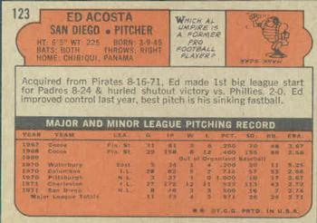 Ed Acosta  baseball card collectible - Main Image 2