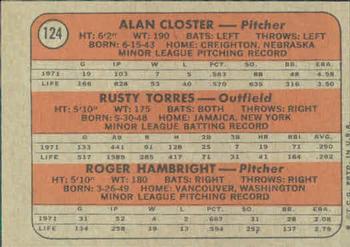 Yankees 1972 Rookie Stars (Alan Closter / Rusty Torres / Roger Hambright)  baseball card collectible - Main Image 2