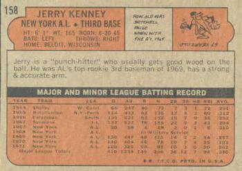 Jerry Kenney  baseball card collectible - Main Image 2
