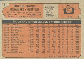 Brock Davis  baseball card collectible - Main Image 2
