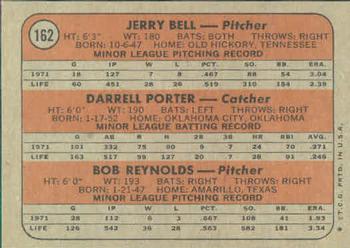 Brewers 1972 Rookie Stars (Jerry Bell / Darrell Porter / Bob Reynolds)  baseball card collectible - Main Image 2