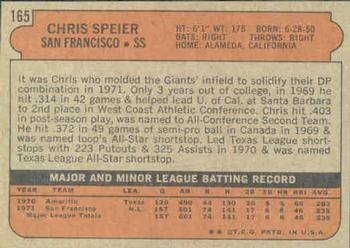 Chris Speier  baseball card collectible - Main Image 2