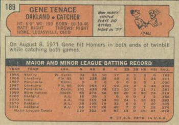 Gene Tenace  baseball card collectible - Main Image 2