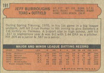Jeff Burroughs  baseball card collectible - Main Image 2