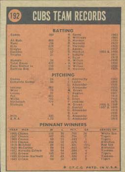 Chicago Cubs  baseball card collectible - Main Image 2