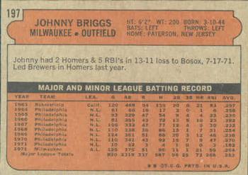 Johnny Briggs  baseball card collectible - Main Image 2