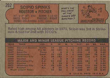 Scipio Spinks  baseball card collectible - Main Image 2