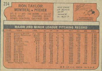 Ron Taylor  baseball card collectible - Main Image 2
