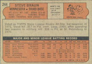 Steve Braun  baseball card collectible - Main Image 2