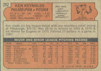 Ken Reynolds  baseball card collectible - Main Image 2