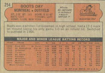 Boots Day  baseball card collectible - Main Image 2