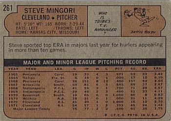 Steve Mingori  baseball card collectible - Main Image 2