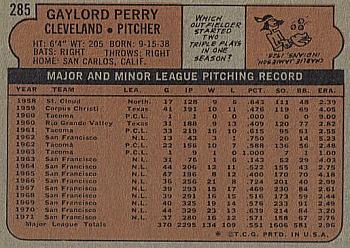 Gaylord Perry  baseball card collectible - Main Image 2