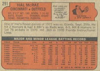 Hal McRae  baseball card collectible - Main Image 2