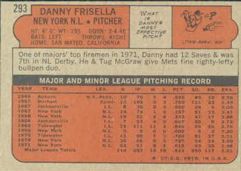 Danny Frisella  baseball card collectible - Main Image 2