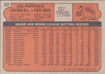 Joe Pepitone  baseball card collectible - Main Image 2