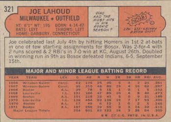 Joe Lahoud  baseball card collectible - Main Image 2