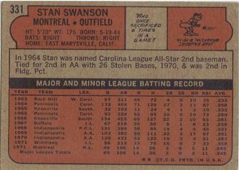 Stan Swanson  baseball card collectible - Main Image 2