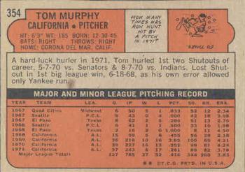 Tom Murphy  baseball card collectible - Main Image 2