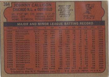 Johnny Callison  baseball card collectible - Main Image 2