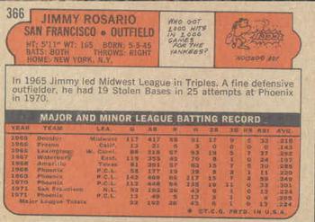 Jimmy Rosario  baseball card collectible - Main Image 2