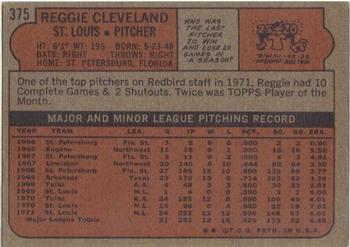 Reggie Cleveland  baseball card collectible - Main Image 2