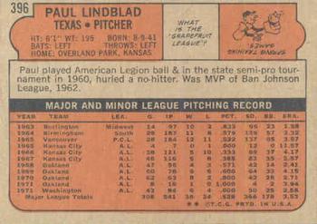 Paul Lindblad  baseball card collectible - Main Image 2