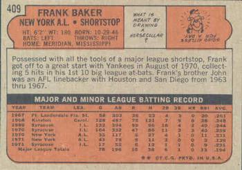Frank Baker  baseball card collectible - Main Image 2