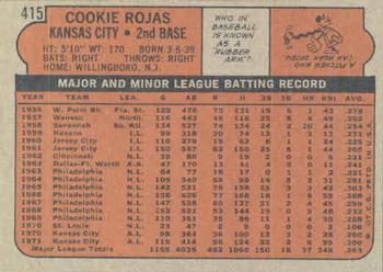 Cookie Rojas  baseball card collectible - Main Image 2