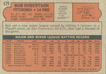 Bob Robertson  baseball card collectible - Main Image 2