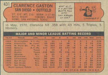 Clarence Gaston  baseball card collectible - Main Image 2
