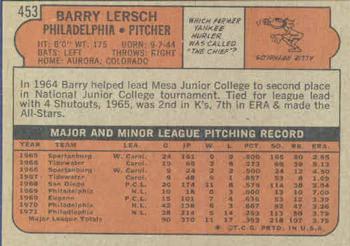 Barry Lersch  baseball card collectible - Main Image 2