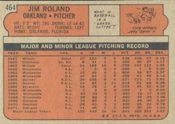 Jim Roland  baseball card collectible - Main Image 2