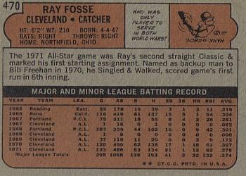 Ray Fosse  baseball card collectible - Main Image 2