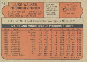 Luke Walker  baseball card collectible - Main Image 2