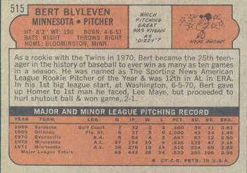 Bert Blyleven  baseball card collectible - Main Image 2