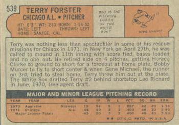 Terry Forster  baseball card collectible - Main Image 2