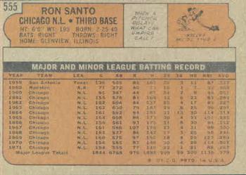 Ron Santo  baseball card collectible - Main Image 2