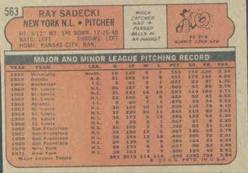 Ray Sadecki  baseball card collectible - Main Image 2