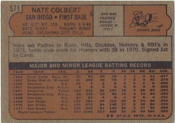 Nate Colbert  baseball card collectible - Main Image 2