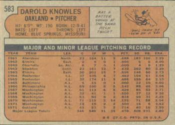 Darold Knowles  baseball card collectible - Main Image 2