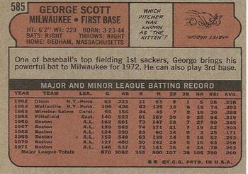 George Scott  baseball card collectible - Main Image 2