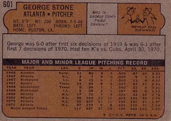 George Stone  baseball card collectible - Main Image 2